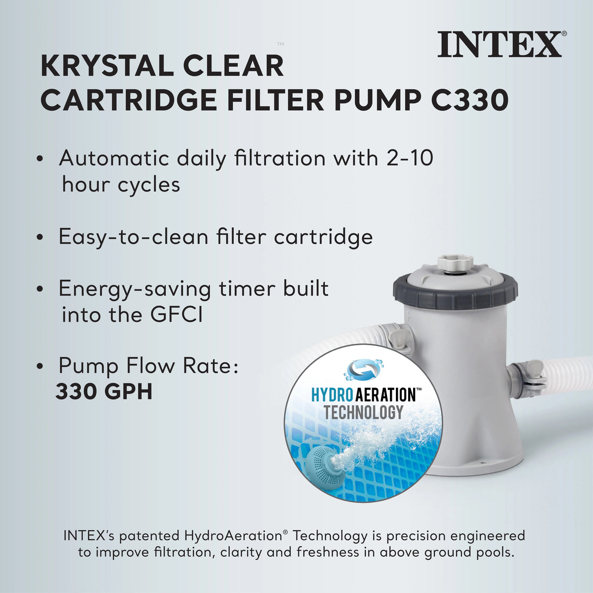 Intex Prism Frame Above Ground Swimming Pool 14ft x 42in With Pump - 26719EH