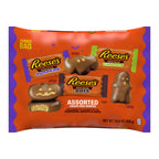 REESE'S Assorted Milk Chocolate Snack Size Peanut Butter Shapes, Halloween Candy Jumbo Bag, 14.4 oz