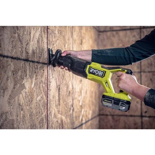 RYOBI ONE+ HP 18V Brushless Cordless Reciprocating Saw Kit With 4.0 Ah Battery And Charger - PBLRS01B