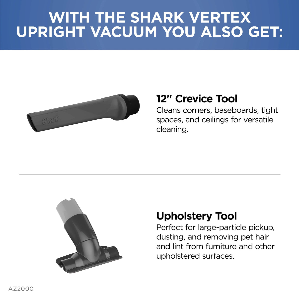 Shark Vertex DuoClean PowerFin Upright Vacuum With Powered Lift-Away And Self-Cleaning Brushroll - AZ2000