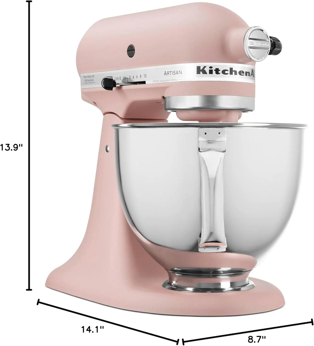 5-Quart Tilt-Head Stand Mixer With Stainless Steel Bowl, 10 Speeds
