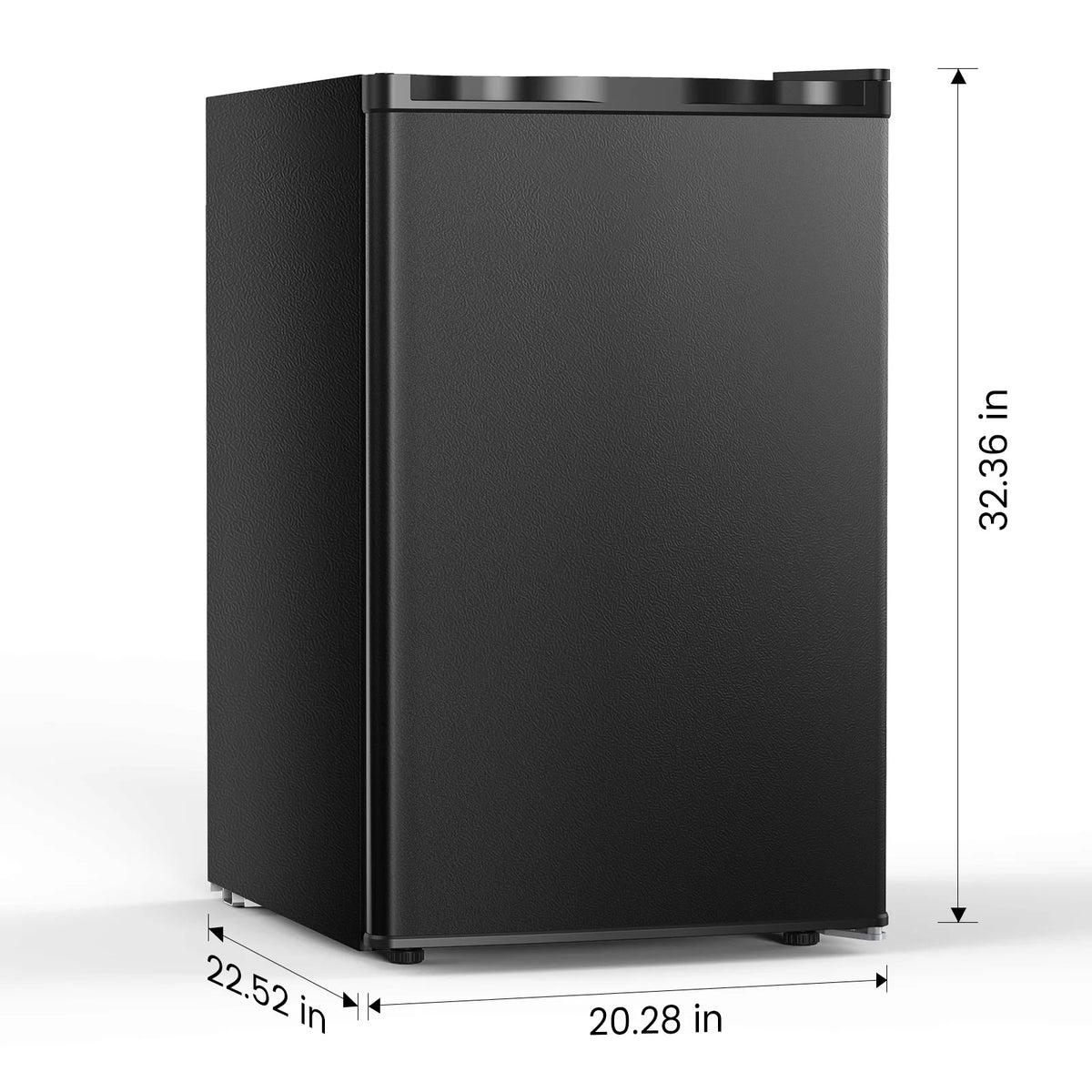 KNDKO 3.2Cu.ft Upright Freezer With Removable Shelves And Adjustable Thermostat - Silver