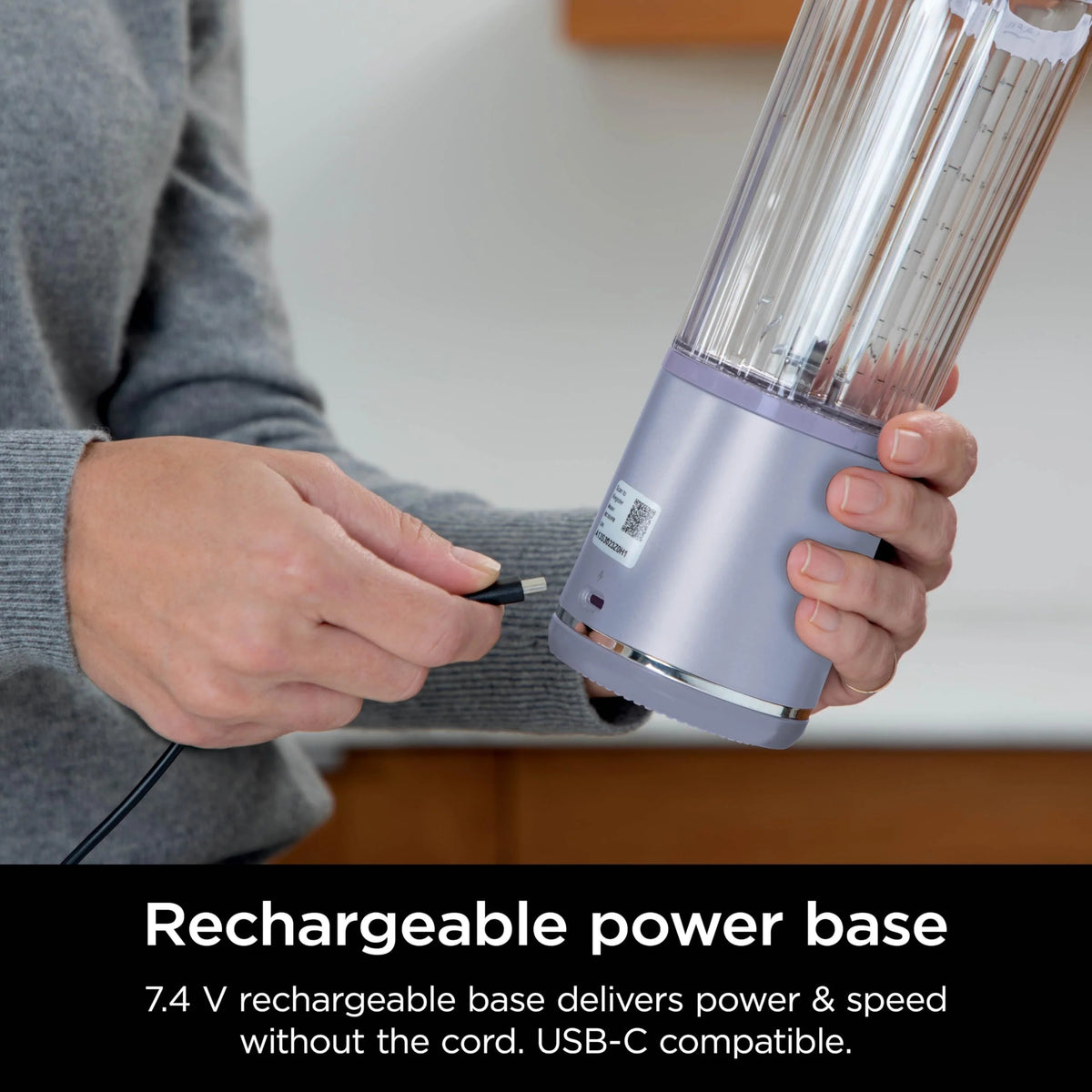 Ninja Blast Portable Personal Blender, Cordless, 18 oz, Metallic Purple - BC151PL