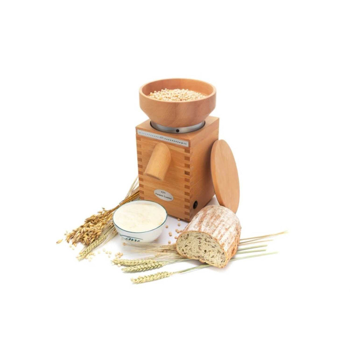 Komo Electric Grain Mill, 85mm Corundum Stone, 360 W, European Plug - Fidibus Classic