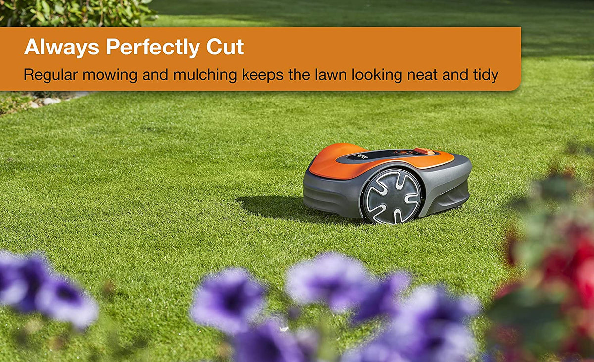 EasiLife 500 GO Robotic Lawn Mower, 500m2, Orange and Grey - 9704632-01