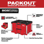 Milwaukee PACKOUT 22 in. Rolling Tool Box And 22 in. 2-Drawer - 48-22-8426-8442