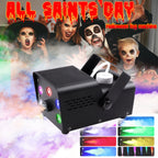Fog Machine Smoke 550W 5 three-in-one RGB Light Beads Smoke Machine with Remote Control for Party Stage