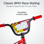 Schwinn Mototrax Boys Sidewalk Bike, 18-Inch Mag Wheels, Red, Ages 5-7, Single Speed, Coaster Brakes - S0803WMDS