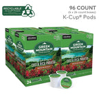 Green Mountain Costa Rica Paraiso Medium Roast Coffee K-Cup Pods, 96 Count Pack Of 4
