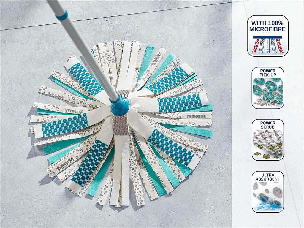 Power Mop 3-in-1 Mop And Bucket Set, 45x35x120 cm, 8 Liters