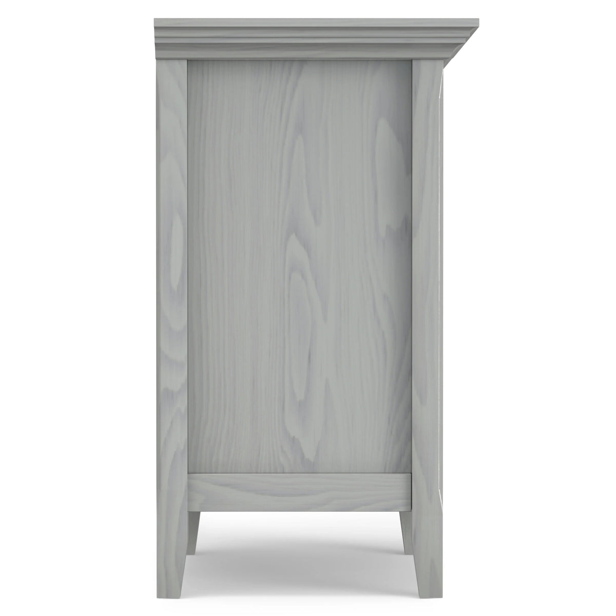 Solid Wood Nightstand With 2 Drawers And Open Shelf, 16 in D x 24 in W x 26 in H