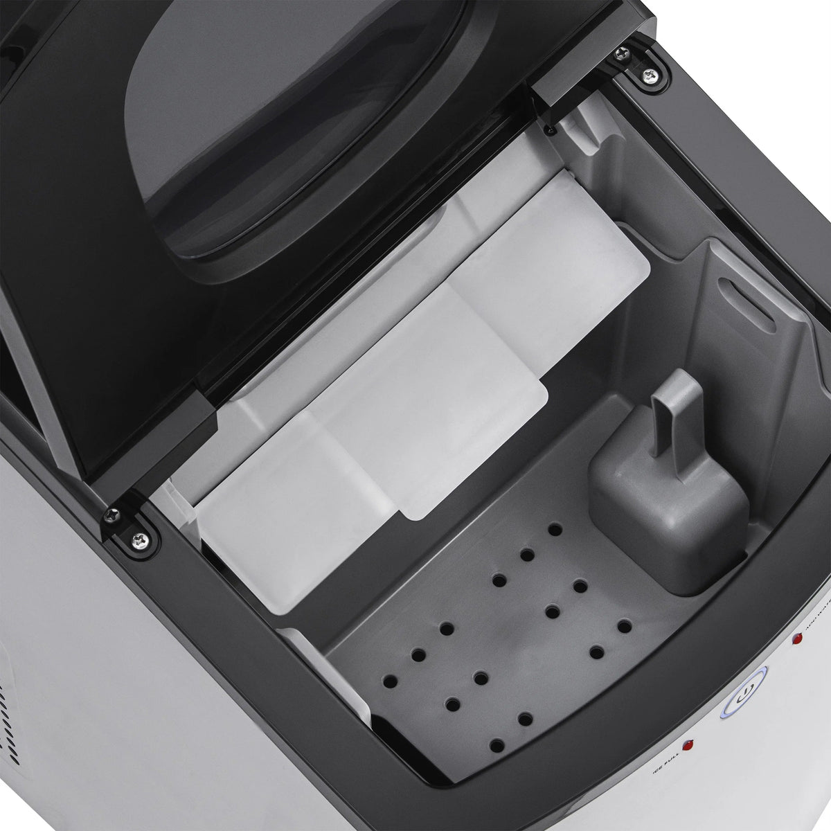 Newair Countertop Nugget Ice Maker, 45 lb, Self-Cleaning, Silver