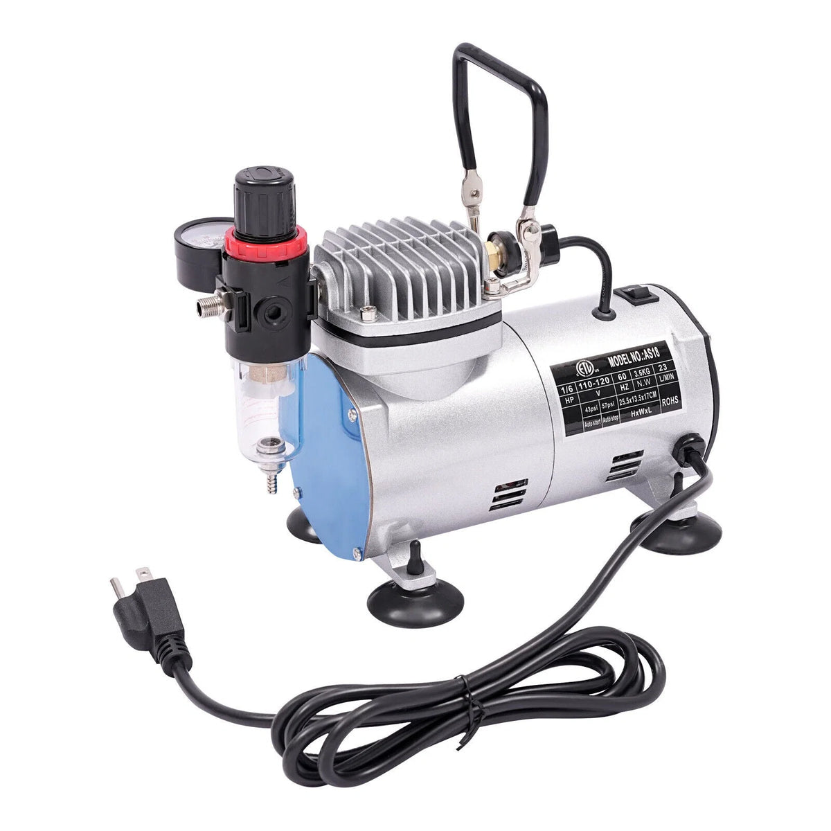 Airbrush Spray Booth Kit With LED Light, Filter Hose And Spray Guns For Model Painting