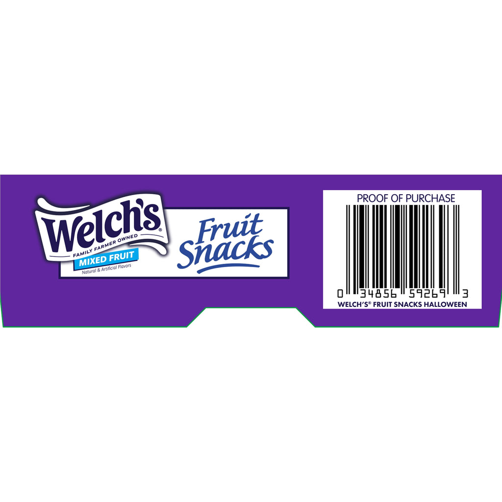 Welch's Fruit Snacks, Halloween, Mixed Fruit, Kids Snacks, 0.5 oz, 26 Count