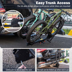 2 Inch Foldable Hitch Mount Bike Rack, 2 Bikes, Platform Carrier - Black