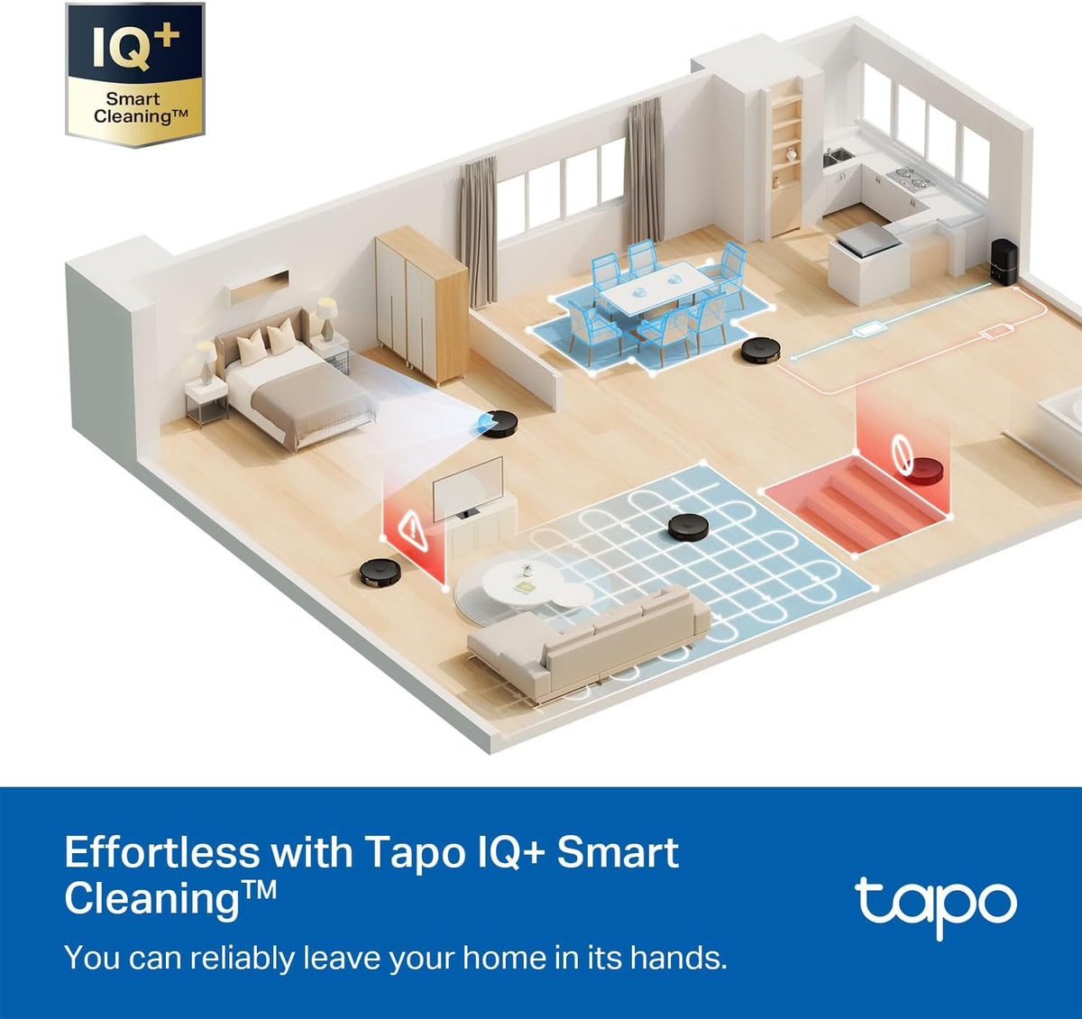 Tapo LiDAR Robot Vacuum And Mop With Self-Emptying Dock, 5300Pa - RV30 Max Plus