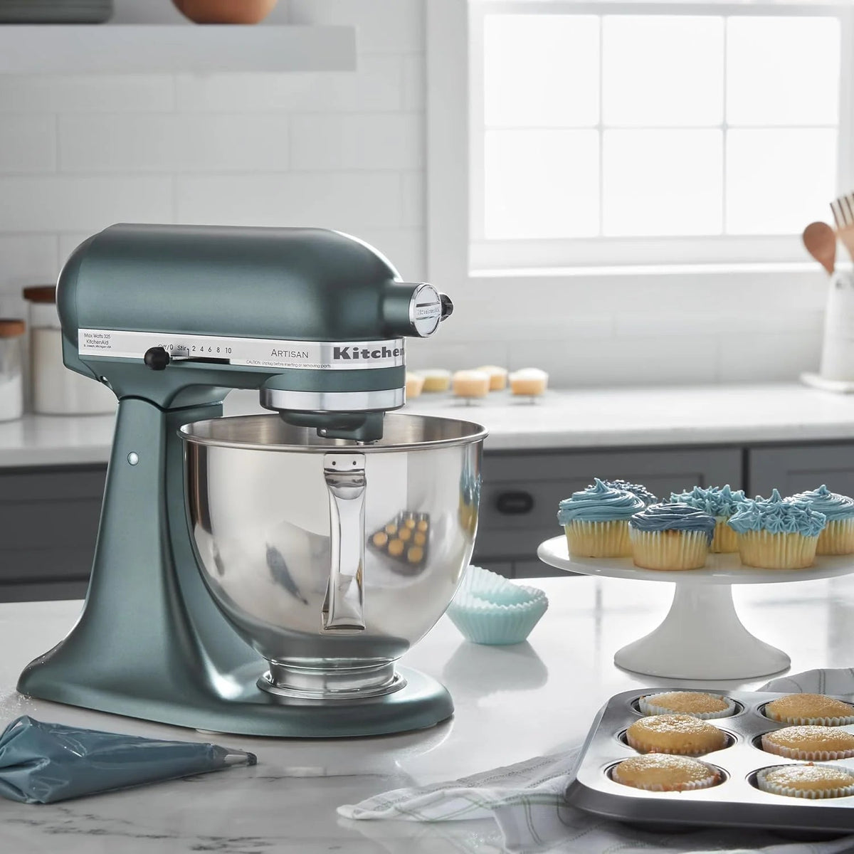 5-Quart Tilt-Head Stand Mixer With Stainless Steel Bowl, 10 Speeds