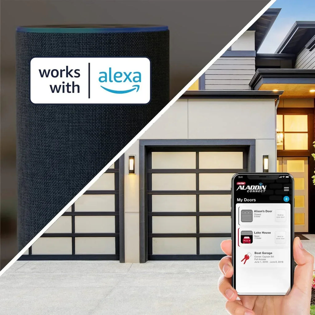 Genie Wall Mount Smart Garage Door Opener With Aladdin Connect - 6172H-O