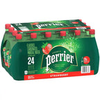 Perrier Strawberry Flavored Sparkling Water 16.9 FL OZ Bottles, 24 Pack, Zero Calories