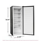 Frigidaire Upright Freezer 6.5 Cu. Ft. Platinum Silver - EFRF698