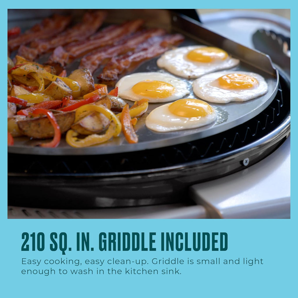 Charbroil 3-in-1 Dual Fuel Electric Grill, Griddle And Charcoal Grill - 25302145
