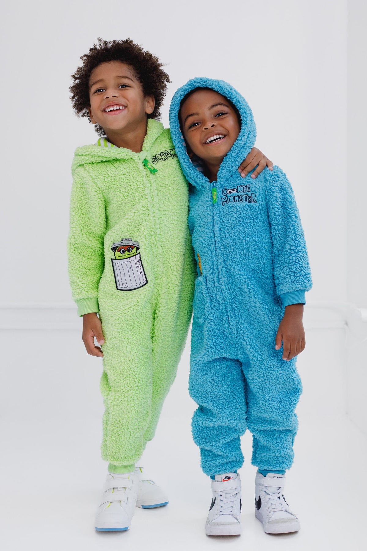 Sesame Street Oscar the Grouch Cozy Sherpa Zip Up Cosplay Costume Coverall Newborn to Toddler