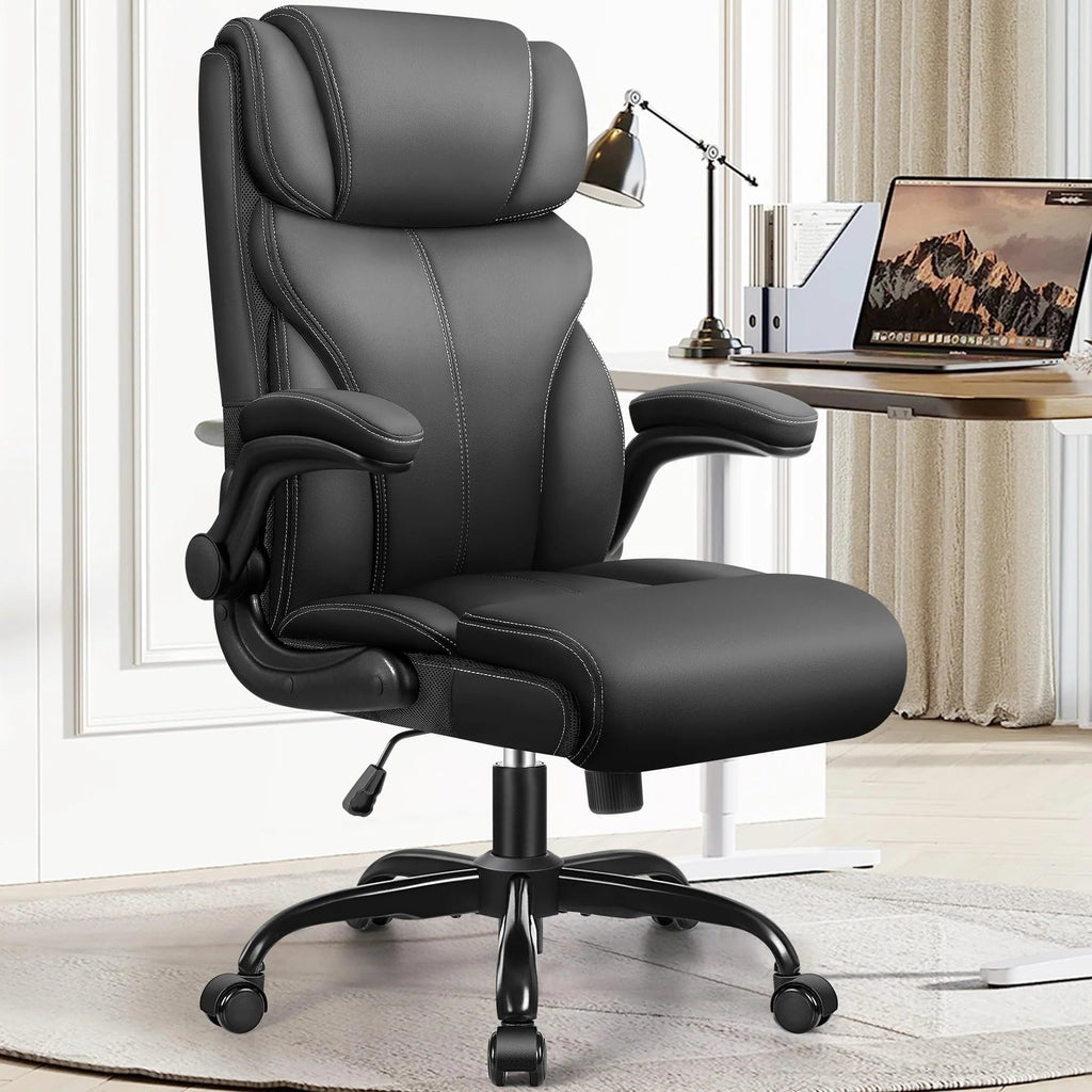 HeroSet Big And Tall Executive Office Chair With PU Leather, 400 lbs Capacity