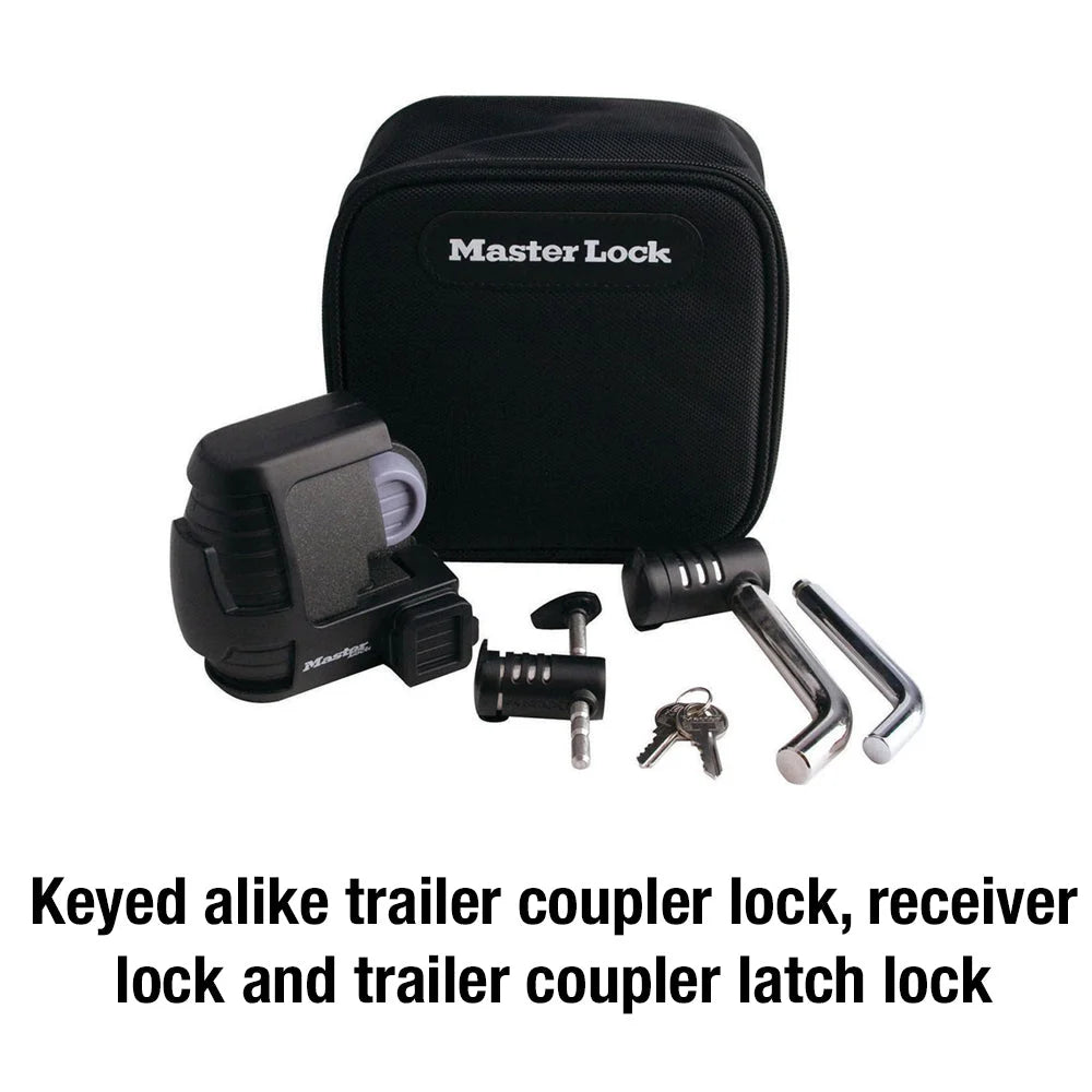 Master Lock Trailer Coupler And Receiver Lock Combo Pack - 3794DAT
