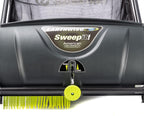 21-Inch Leaf And Grass Push Lawn Sweeper - Black