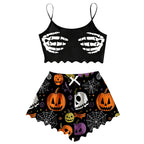 Pajamas For Women Set Halloween Cozy 2 Piece Outfit Soft Comfortable Sleepwear Loungewear Nightwear Nightclothes Homewear