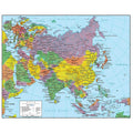 Swiftmaps Asia Geopolitical Wall Map - GeoPolitical Edition