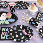 Cute Ghosts Disposable Paper Plates, Multicolor, 8.5", 8 Count, Halloween by Way To Celebrate