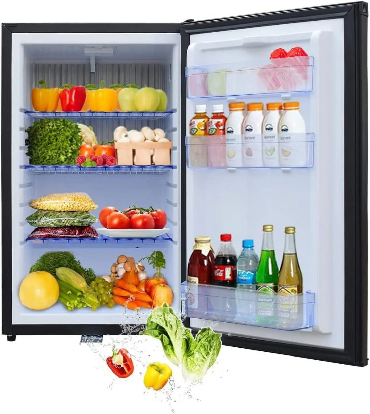 SMETA 1.7 Cu Ft Portable Absorption Mini Fridge With Lock