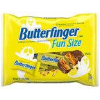 Butterfinger Fun Size Halloween Candy Bars, Chocolate-y Peanut-Buttery, Halloween Candy Bulk Individually Wrapped, Ghost Bag, 10.2 oz
