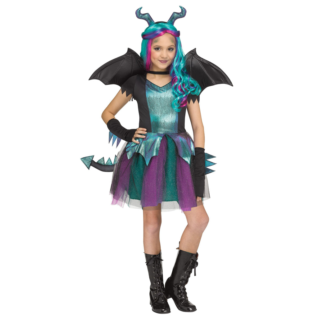 Dragon Queen Halloween Costume for Children, Girls' Size XL (14/16), by Way to Celebrate