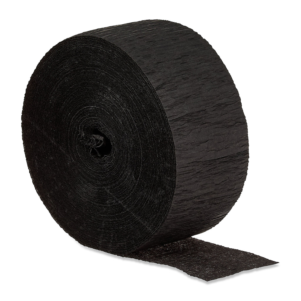 Black Paper Party Streamer, 150', by Way To Celebrate