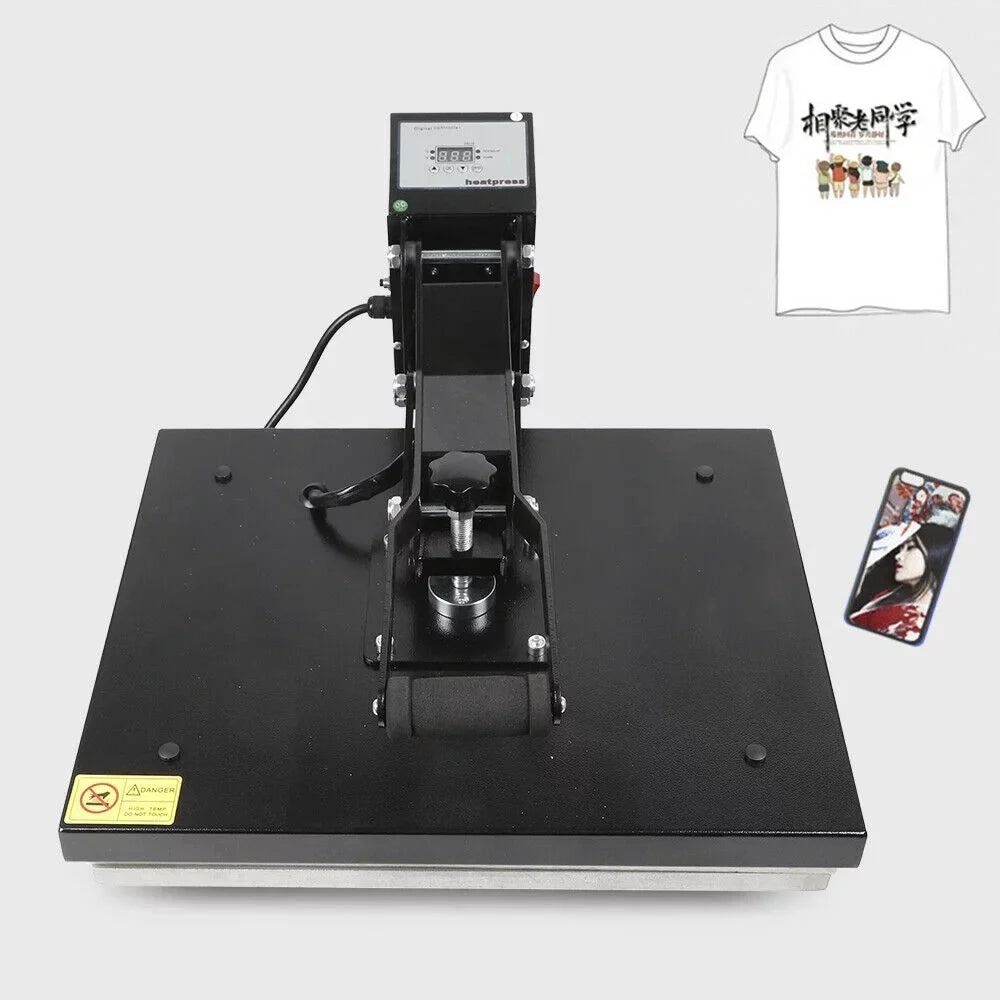 Mkyiongou Clamshell T-Shirt Sublimation Heat Press Transfer Machine, 16 x 20 in