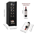 Ktaxon 18 Bottle Compressor Wine Cooler, 1.8 Cu.Ft, 52L - Freestanding