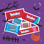 Jolly Rancher and Twizzlers Assorted Fruit Flavored, Halloween Candy Bulk Bag, 85.7 oz (320 Pieces)
