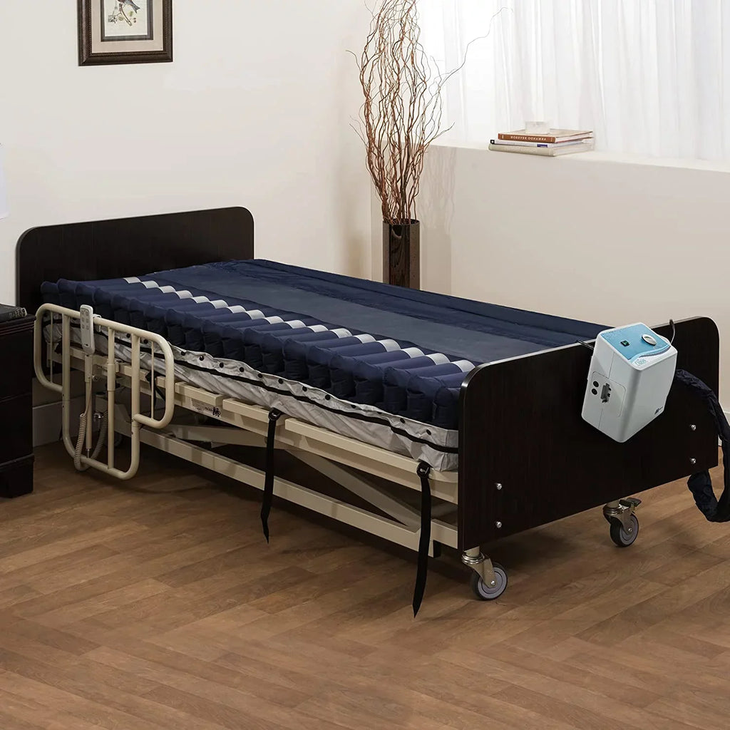 Medacure Alternating Pressure Air Mattress For Hospital Beds, 80 x 36 x 8 in, Twin - Pump Included