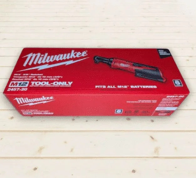 Milwaukee M12 Cordless 3/8 in Ratchet, 35 ft-lbs, 250 RPM, Bare Tool - 2457-20