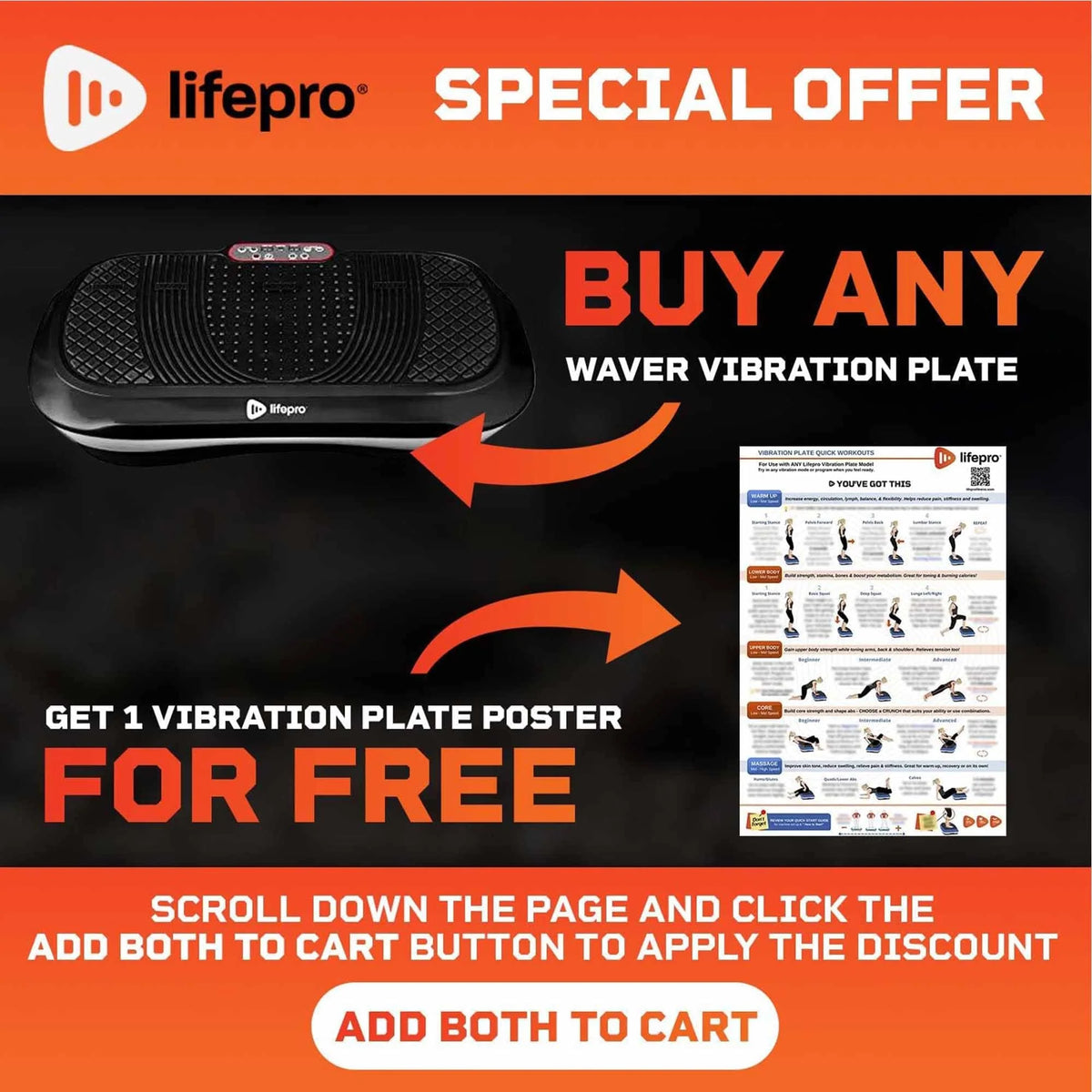 LifePro Waver Vibration Plate Exercise Machine With Remote And Exercise Bands