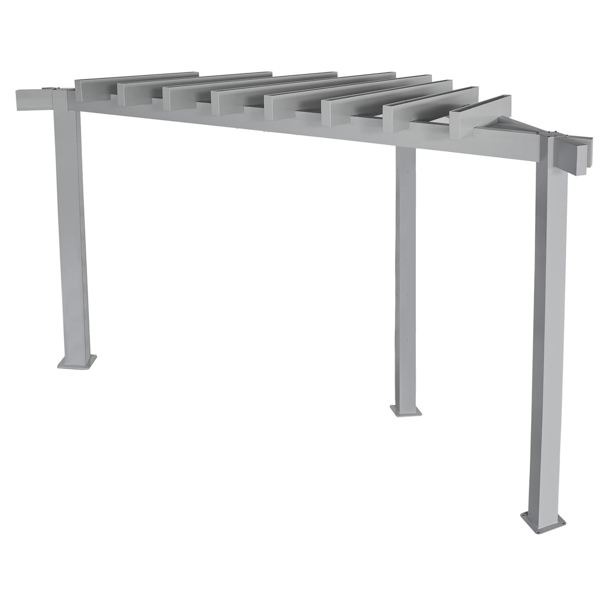 Sojag Aluminum Frame Pergola With PVC-Coated Canopy, 10 ft x 10 ft, Grey - Lima