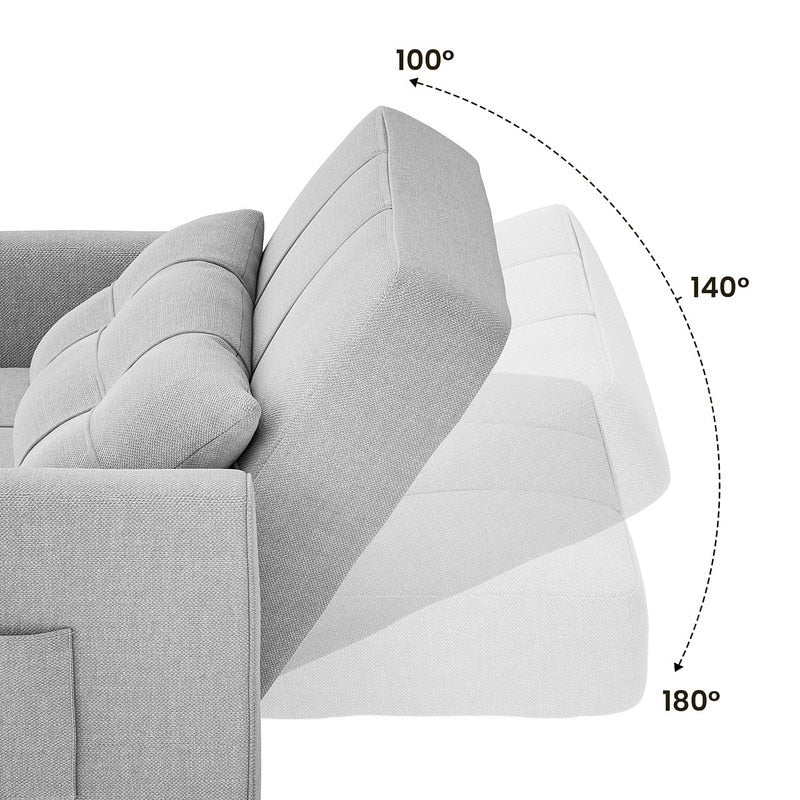 3-in-1 Adjustable Pull-Out Sleeper Sofa Bed With 330 Pounds Capacity