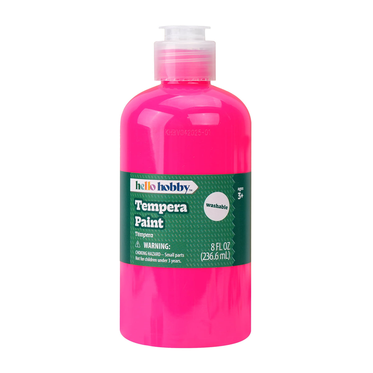 Hello Hobby 8 fl oz White Tempera Paint, Washable Craft Paint for Kids, Teachers, and School Projects