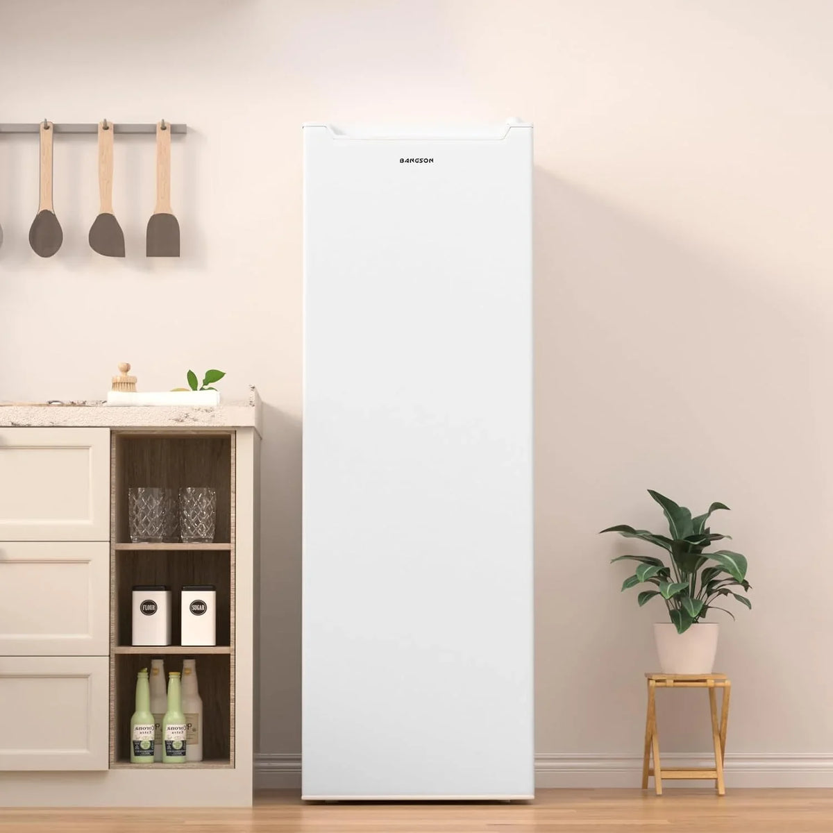BANGSON Convertible Upright Freezer/Refrigerator, 7.0 Cu. Ft.