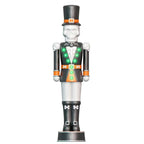 Giant Animated Skeleton Nutcracker Decoration, Black and Orange, 72", Halloween by Way To Celebrate