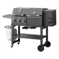 Expert Grill 3 Burner Gas Grill And Pellet Smoker Combo