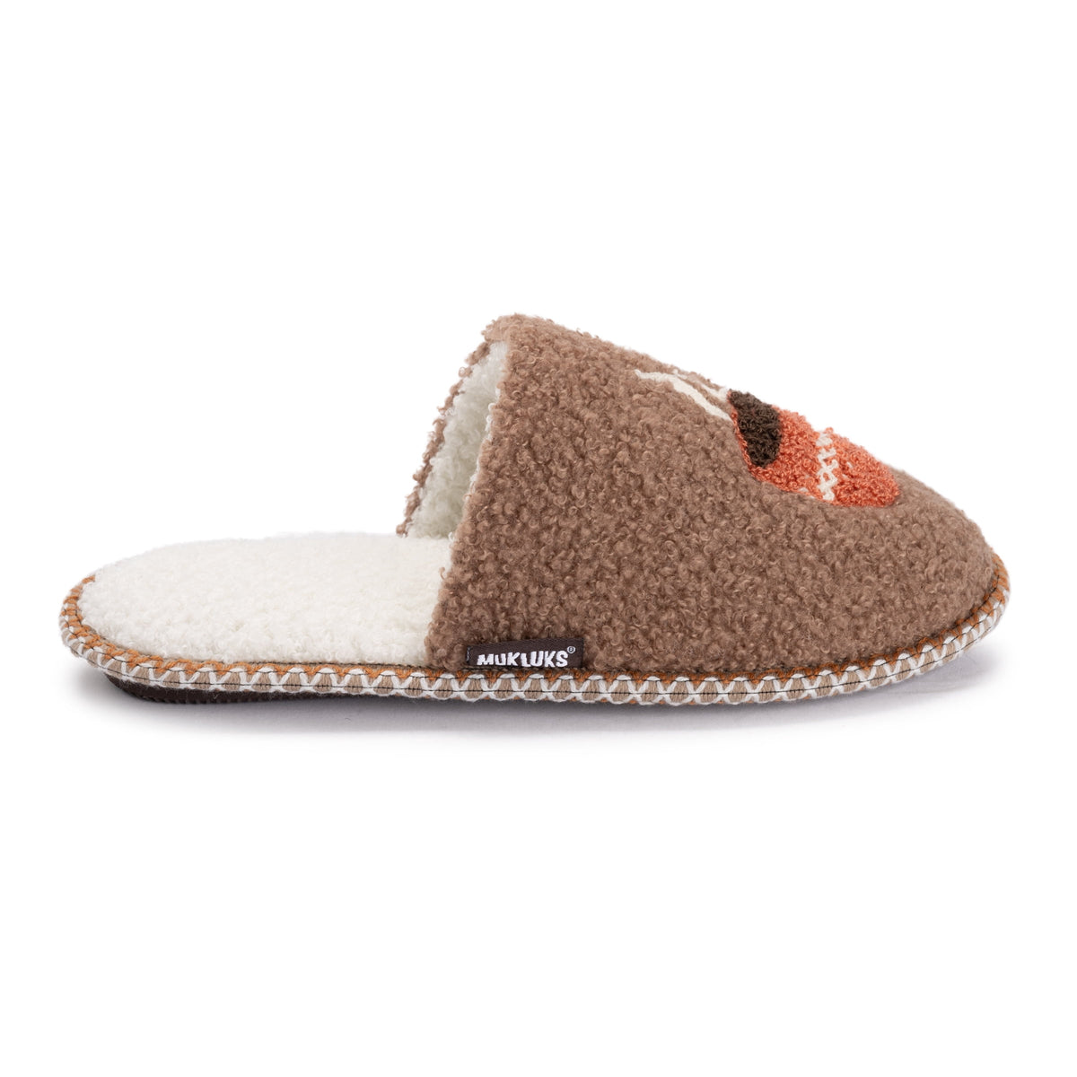 MUK LUKS Women's Punch Needle Fall Halloween Novelty Scuff Slipper
