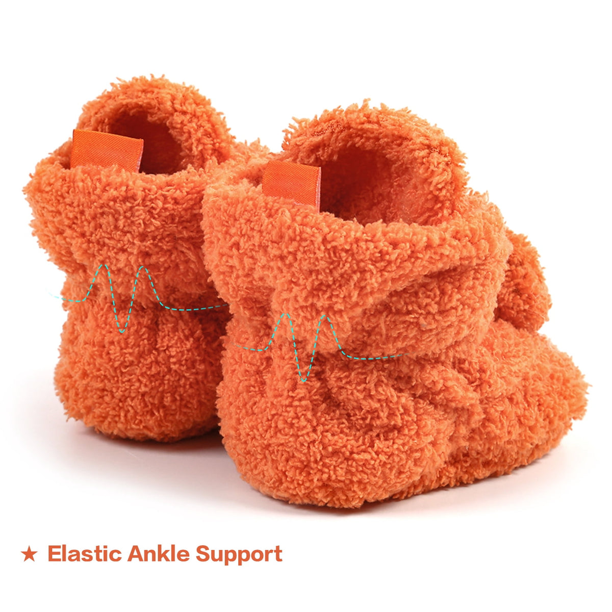 Ecetana Baby Fuzzy Bootie Slippers Halloween Cozy Sock Shoes Soft Infant Shoes Warm Fleece Slippers for Toddlers